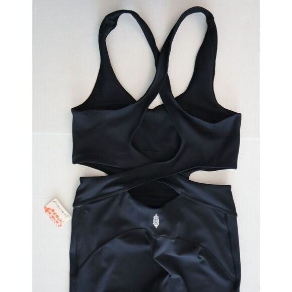 FP Movement OB1449134 Women's Sz S Black Back It Up One Piece Jumpsuit - Picture 5 of 11